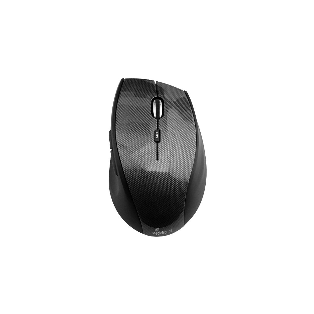 Media Range Optical Mouse Highline Series (Carbon look/Black, Wireless) (MROS207)