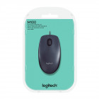 Logitech M100 Optical Mouse (Black, Wired) (910-005003)