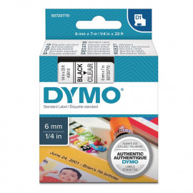 Ταινία Ετικετογράφου DYMO Standard 43610 6 mm x 7 m (Μαύρα Γράμματα σε Διάφανο Φόντο) (S0720770) (DYMO43610)