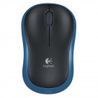 Logitech M185 Optical Mouse (2236) (Black/Blue, Wireless) (LOGM185BLKBLUE)