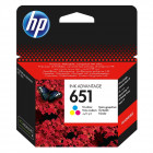 HP Μελάνι Inkjet No.651 Tri-colour (C2P11AE) (HPC2P11AE)