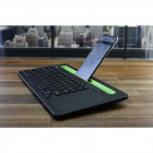 MediaRange Rechargeable Wireless Multi Device Bluetooth Keyboard with 78 keys, touchpad & Tablet slot (Black) (MROS131-GR)