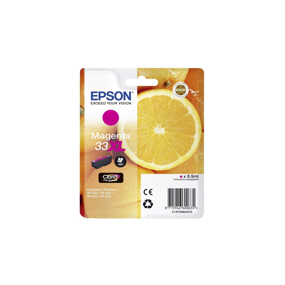 Epson Μελάνι Inkjet Series 33 Magenta XL (C13T33634012) (EPST336340)