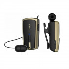 Ακουστικό Bluetooth iPro RH120 Retractable Μαύρο-Χρυσο (RH120BGO) (IPRORH120BGO)