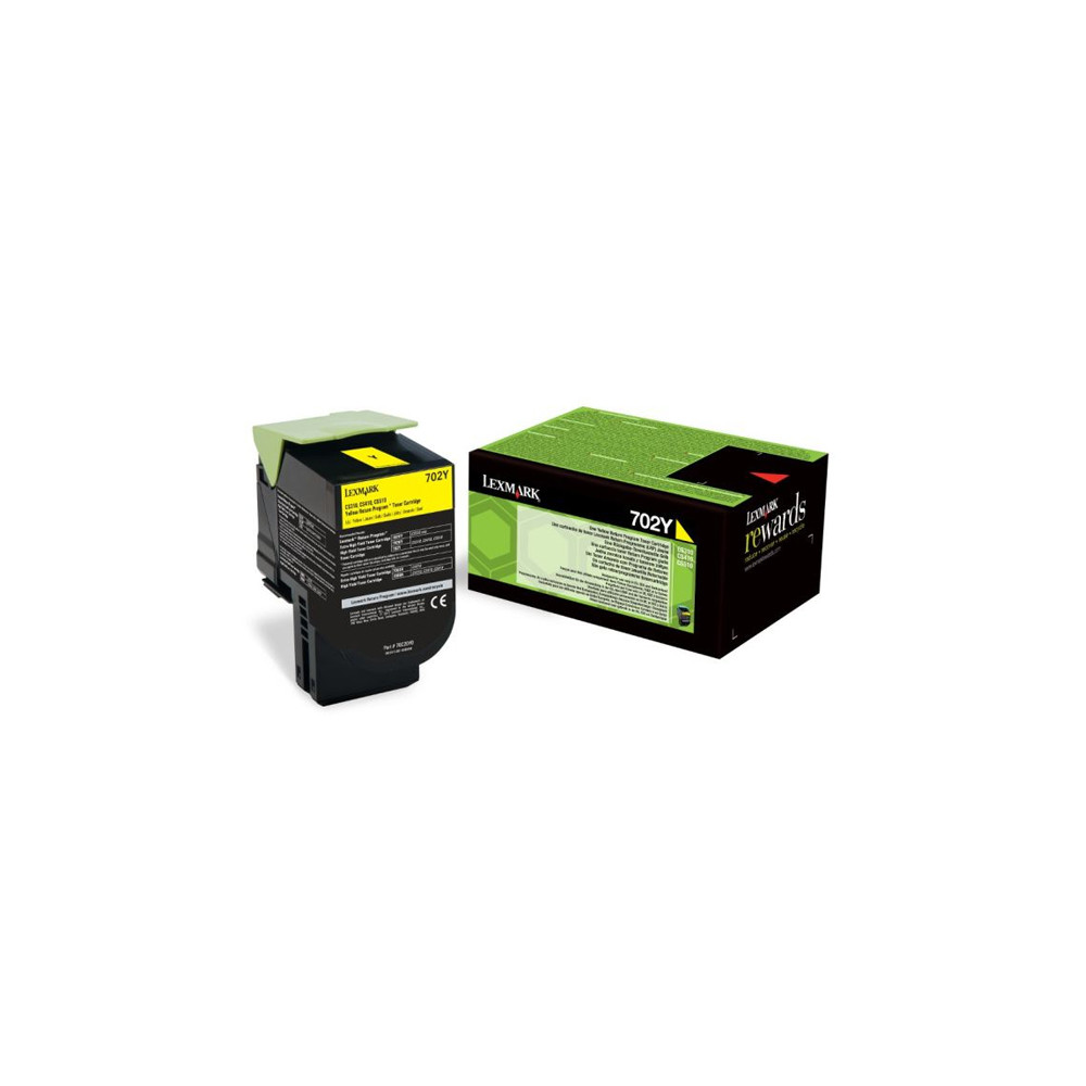 LEXMARK CS310/410/510 YELLOW TONER CRTR SC (702Y) RETURN 1k (70C20Y0) (LEX70C20Y0)