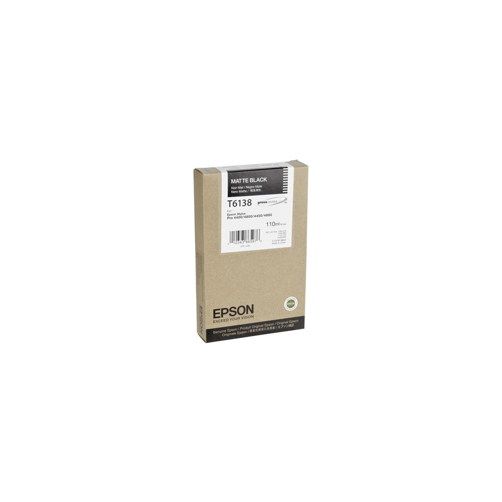 Epson Μελάνι Inkjet T6138 Matte Black (C13T613800) (EPST613800)