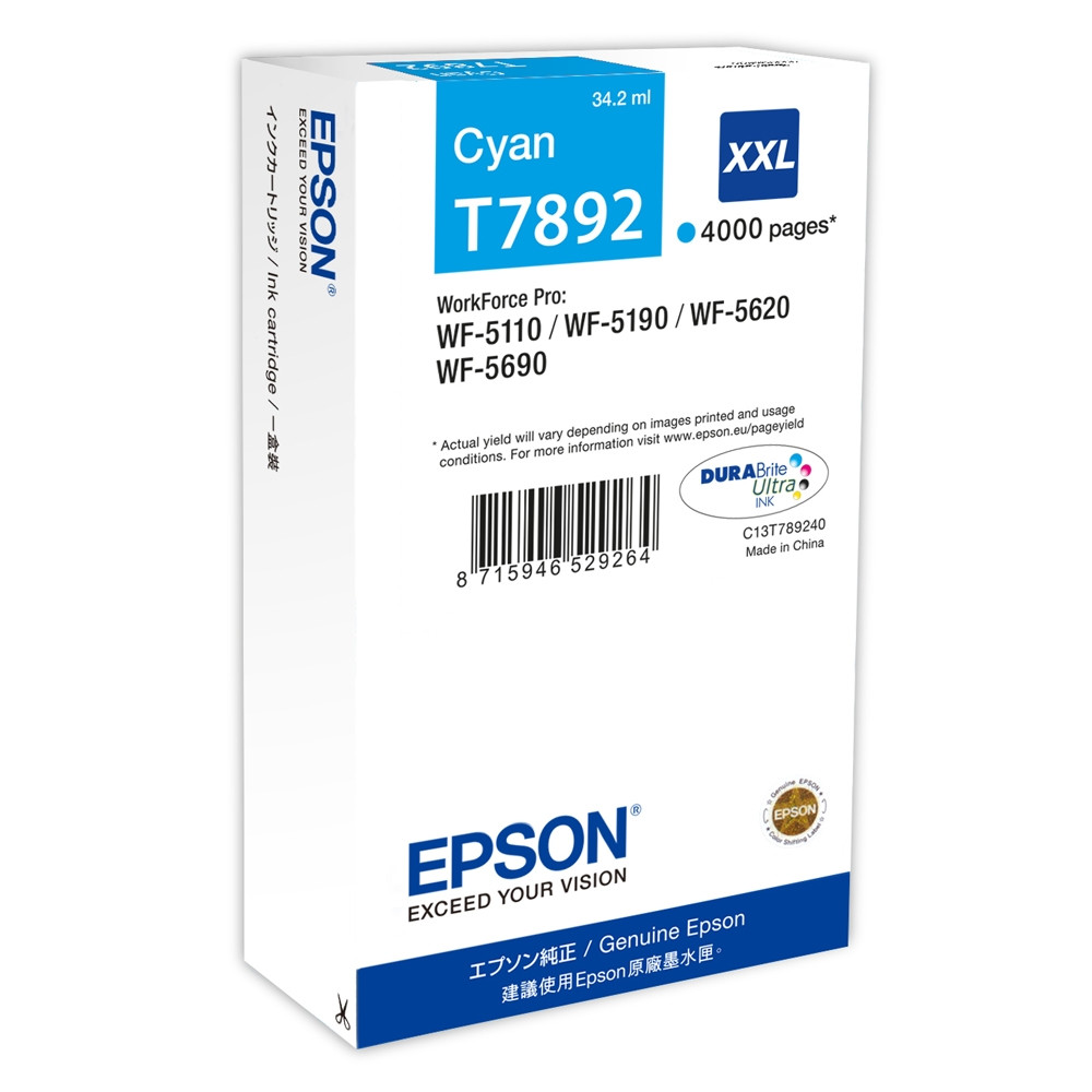 Epson Μελάνι Inkjet T789 XXL Cyan (C13T789240) (EPST789240)