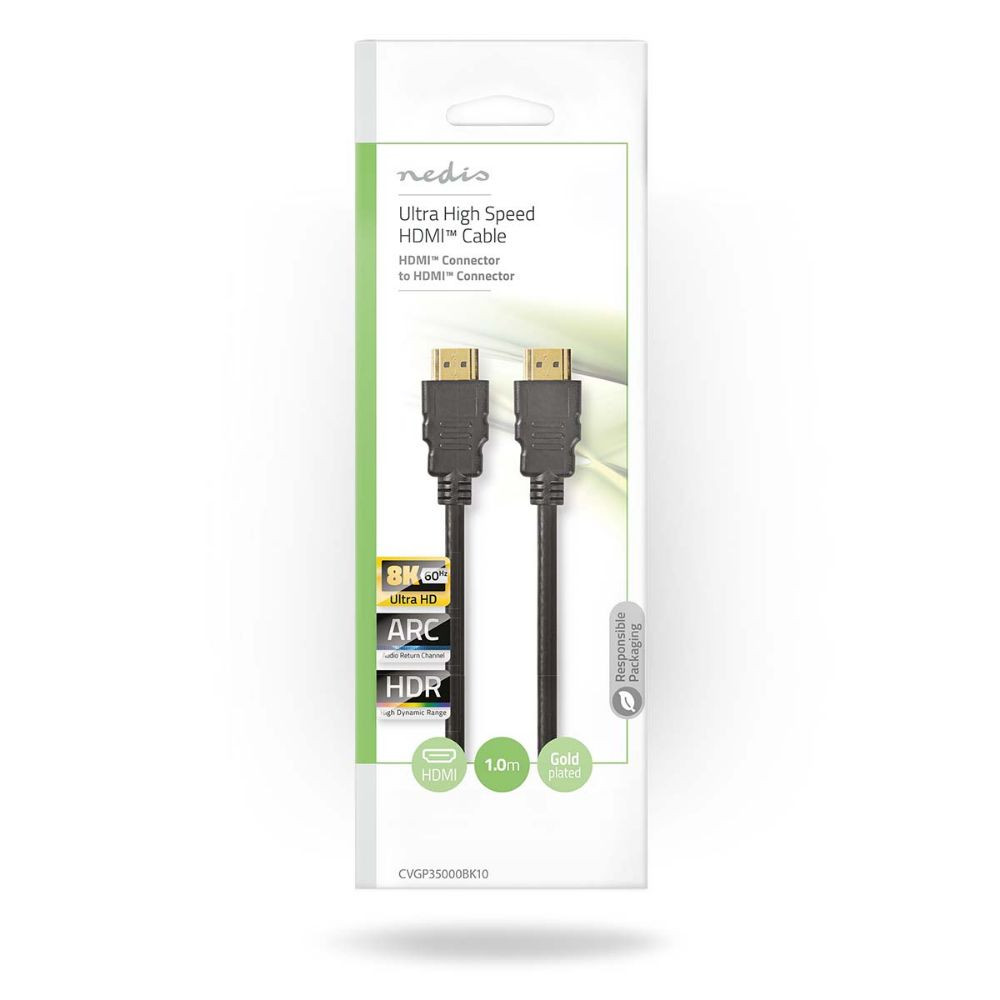 Nedis Ultra Speed HDMI™ Cable 1.00 Black (CVGP35000BK10)