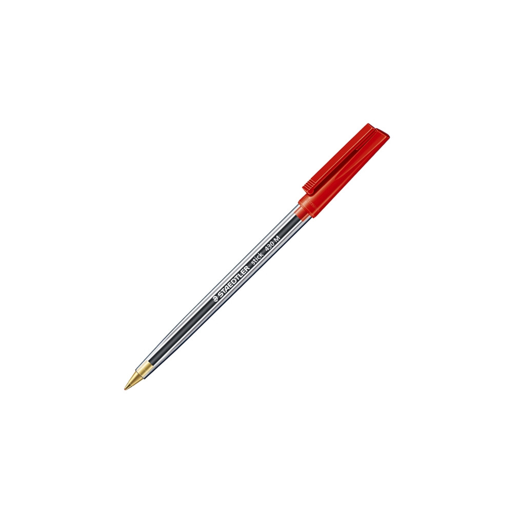Στυλό Διαρκείας STAEDTLER 430 BALLPOINT M 1.0 mm (Κόκκινο) (430 M-2) (STAE43003)