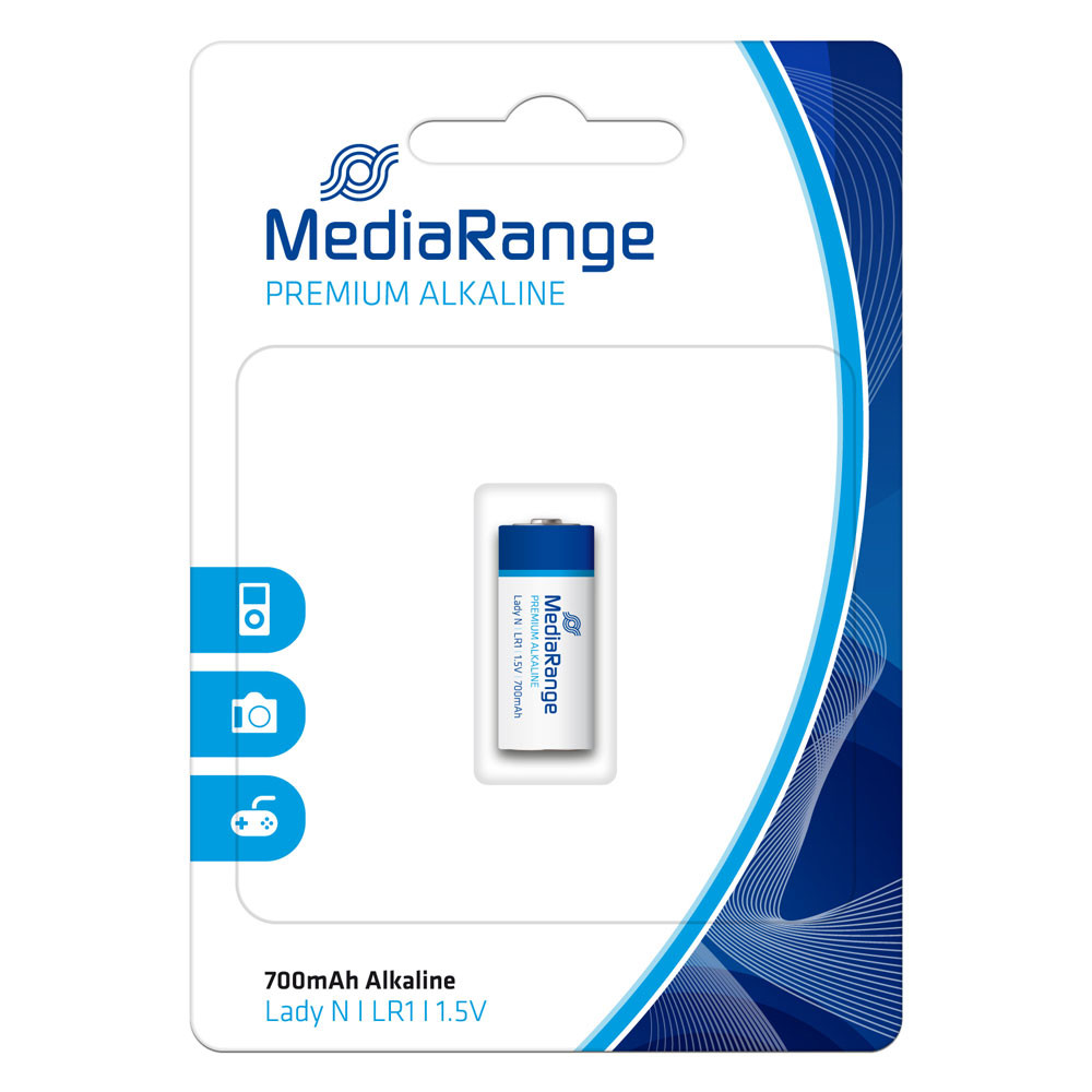 Αλκαλική Μπαταρία MediaRange Premium N 1.5V (LR1) (MRBAT116)