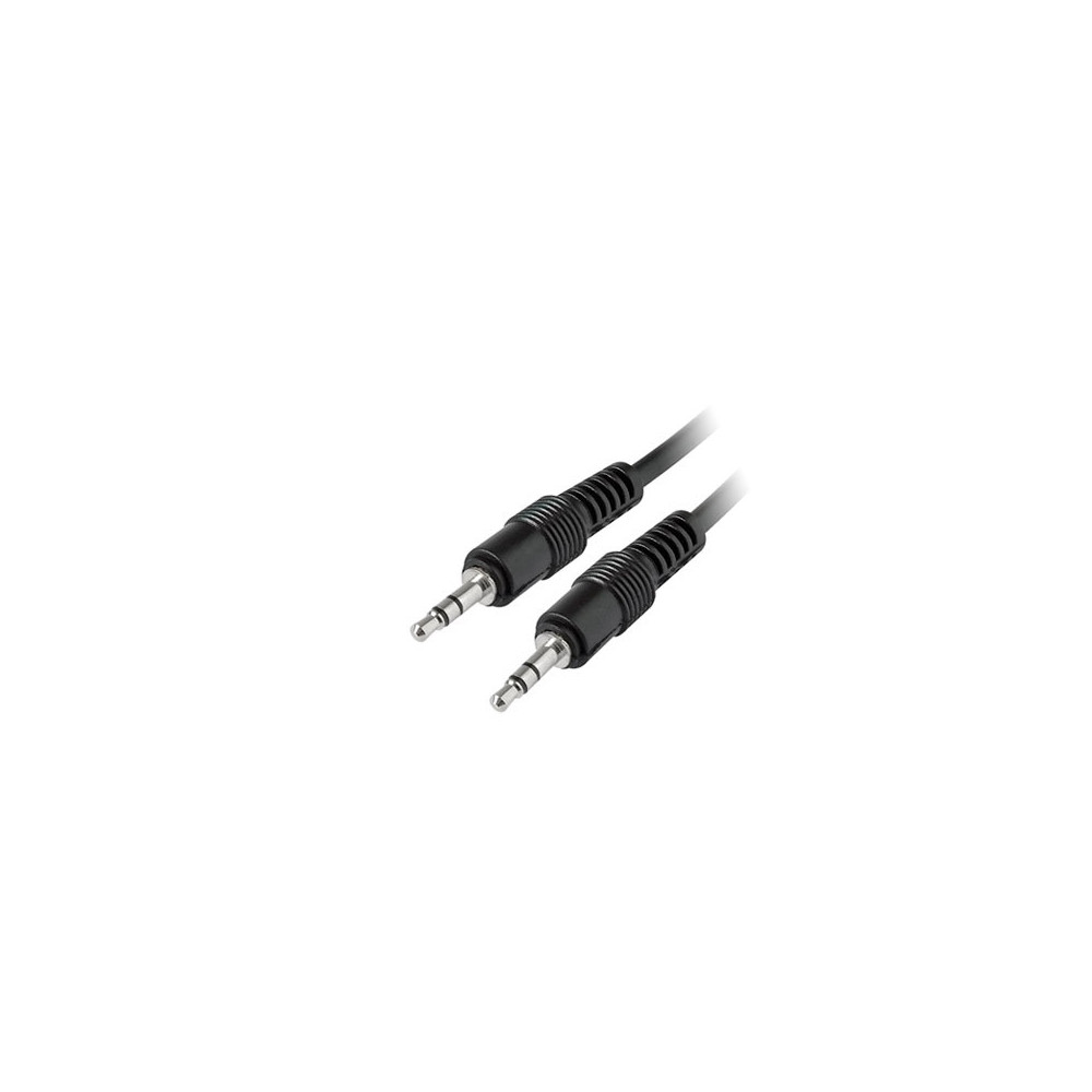 Καλώδιο MediaRange Audio Jack plug 3.5mm/Jack plug 3.5mm 1.0M Black (MRCS140)