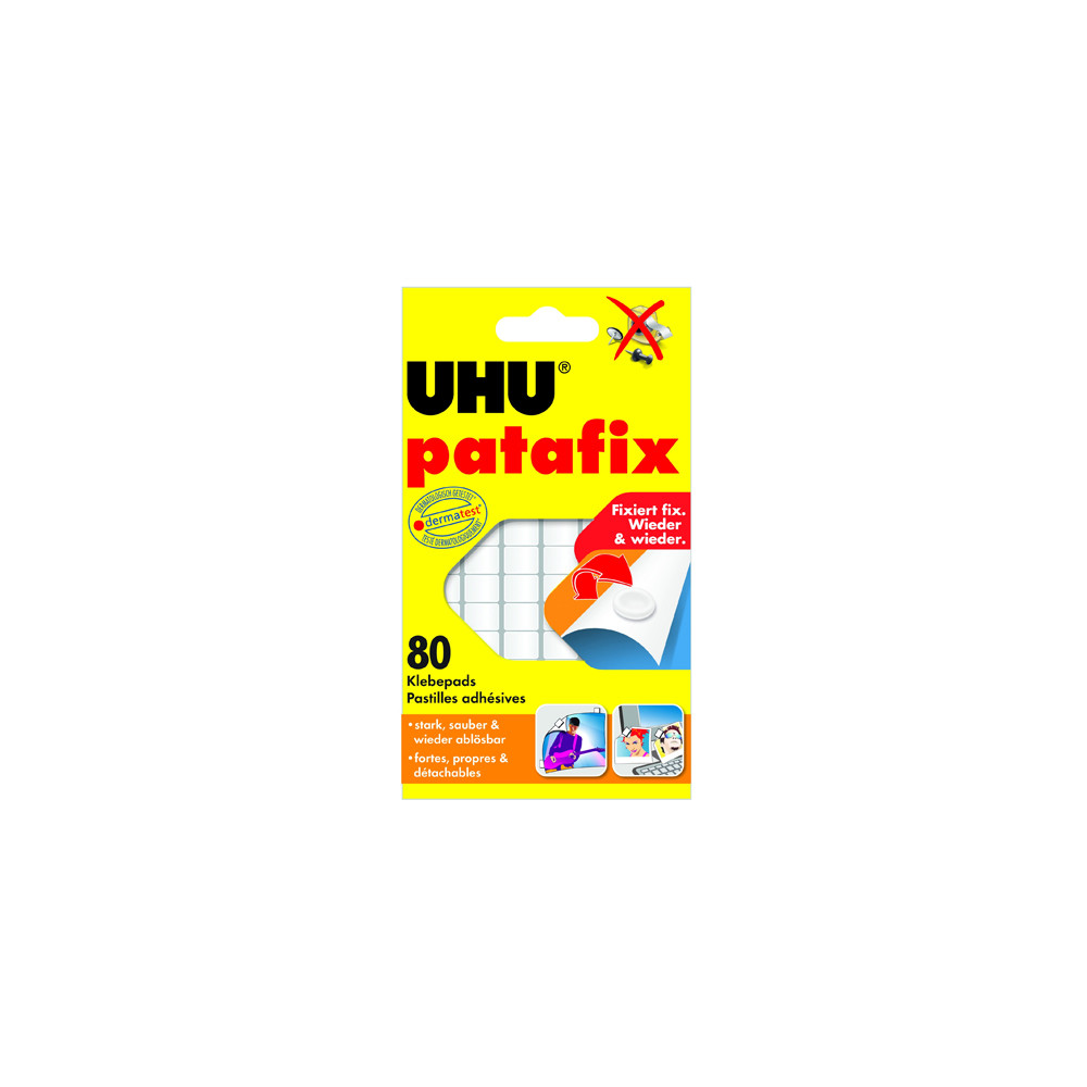 Patafix Glue Pads UHU Λευκό (80) (42620-5) (UHUPATAFIX)