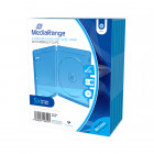 MediaRange BD Case  for 1 Disc 11mm Blue  (5 Pack) (MRBOX38)