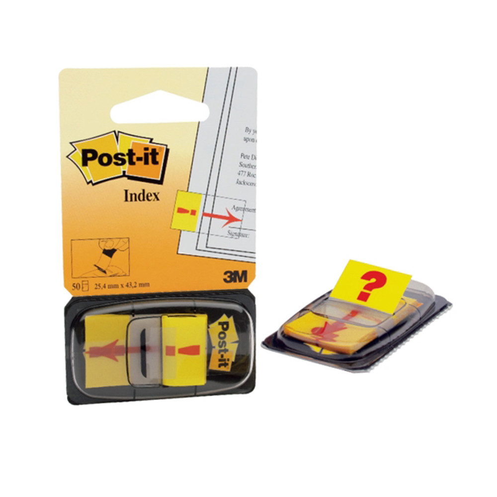 Σελιδοδείκτες 3M Post-It 25.4 χ 43.2 mm (Κίτρινο) (MMM680Y)