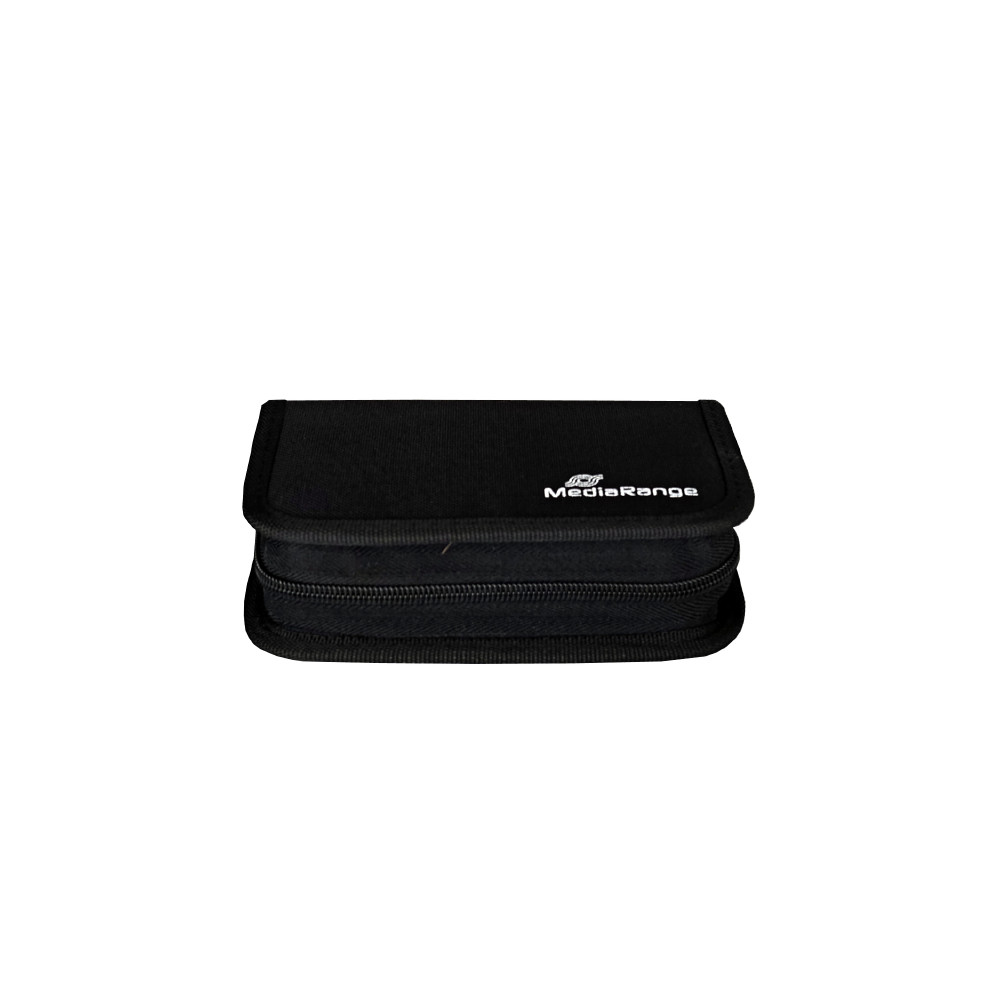 MediaRange Media Storage Wallet for 6 USB Flashdrives & 3 SD Memory Cards Nylon Black (MRBOX98)