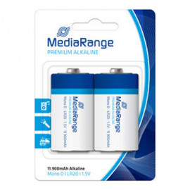 Αλκαλική Μπαταρία MediaRange Premium D 1.5V (LR20) (2 Pack) (MRBAT109)