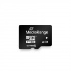 MediaRange Micro SDHC Class 10 With SD Adaptor 4 GB (High Capacity) (MR956)