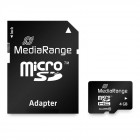 MediaRange Micro SDHC Class 10 With SD Adaptor 4 GB (High Capacity) (MR956)