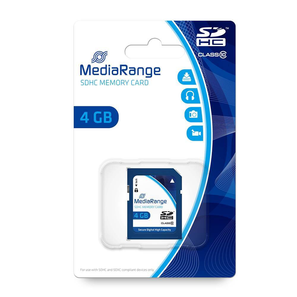 MediaRange SDHC Class 10 4 GB (High Capacity) (MR961)