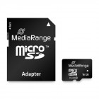 MediaRange Micro SDHC Class 10 With SD Adaptor 16 GB (High Capacity) (MR958)