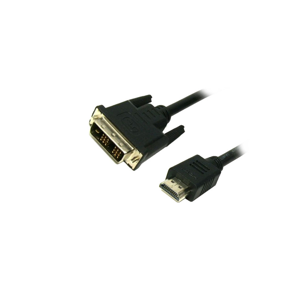 Καλώδιο MediaRange HDMI/DVI Gold-plated (24+1 Pin) 2.0M Black (MRCS118)
