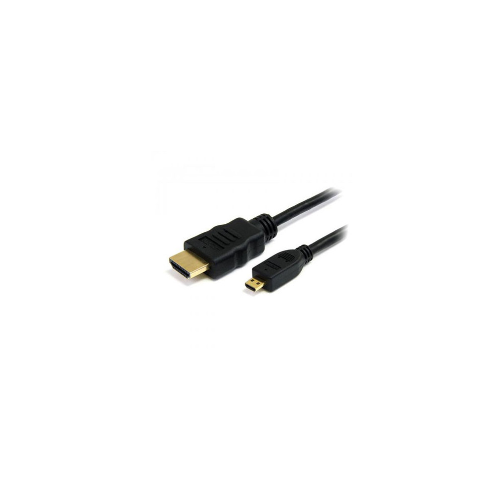 Καλώδιο MediaRange HDMI/Micro HDMI Version 1.4 with Ethernet  Gold-plated 1.0M Black (MRCS146)