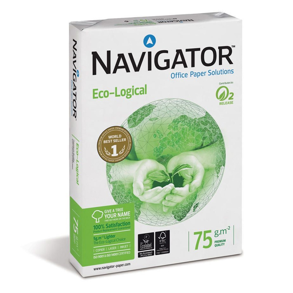 Επαγγελματικό Χαρτί Εκτύπωσης Navigator (Eco-Logical) A4 75g/m² 500 Φύλλα (NVG330970)