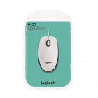 Logitech M100 Optical Mouse (White, Wired) (910-005004) (LOGM100WH)