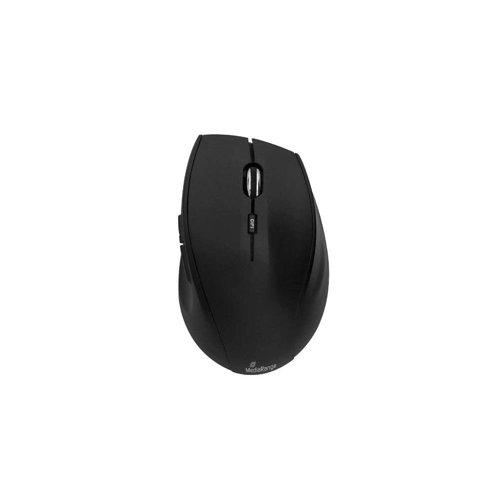 MediaRange Optical Mouse Highline Series (Black, Wireless) (MROS208)